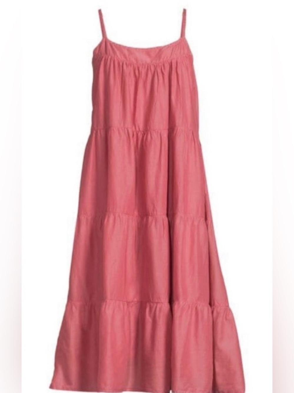 Nation LTD Felicity Midi Dress Flushed Rose 100% Pima cotton size Small pink